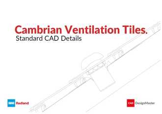 BMI Redland Cambrian Slate Vent Tiles CAD image