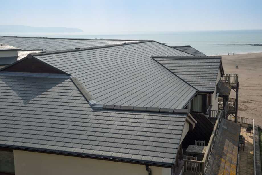 cambrian slate burgh island pitched roof impact image