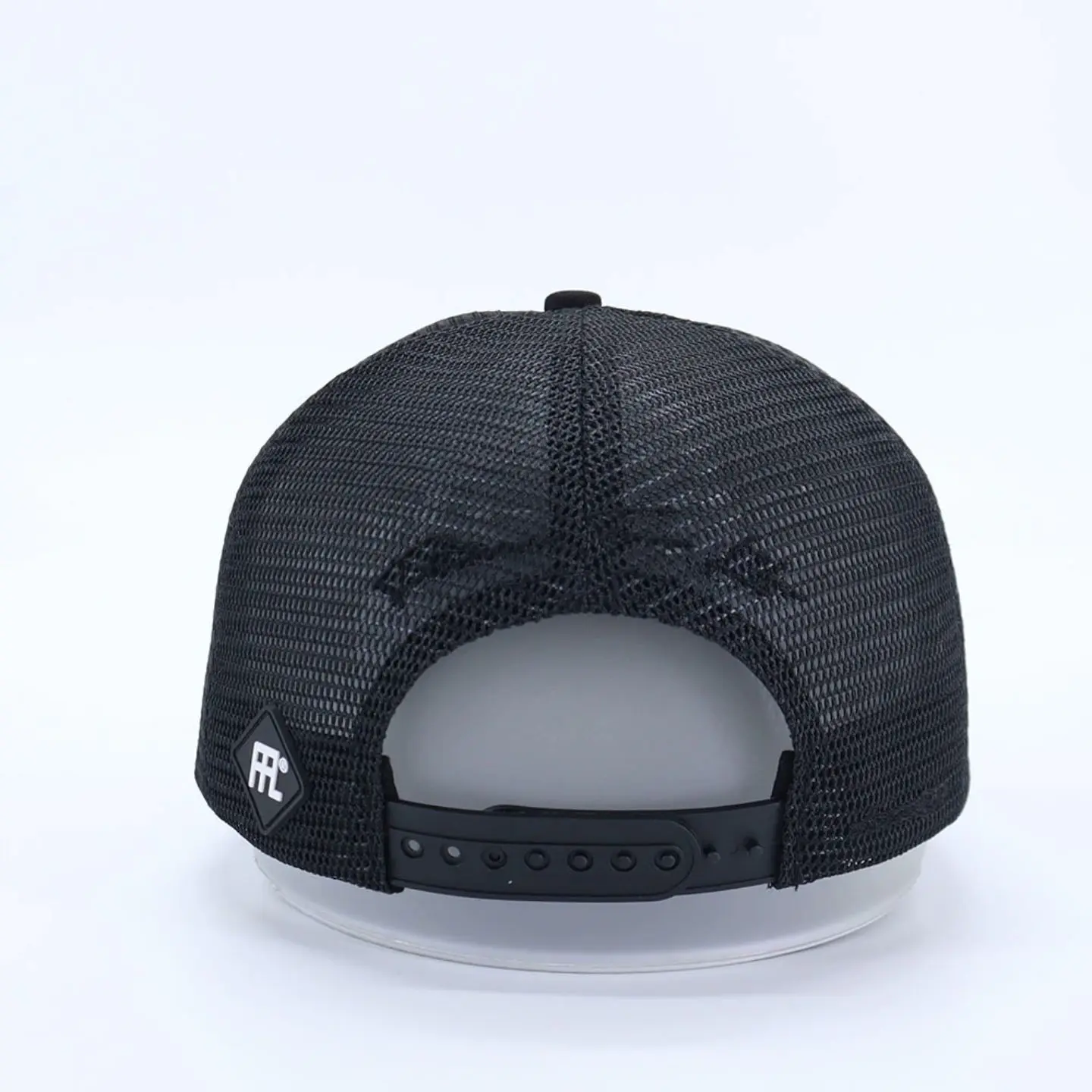 FFL ALL BLACK TRUCKER CAP