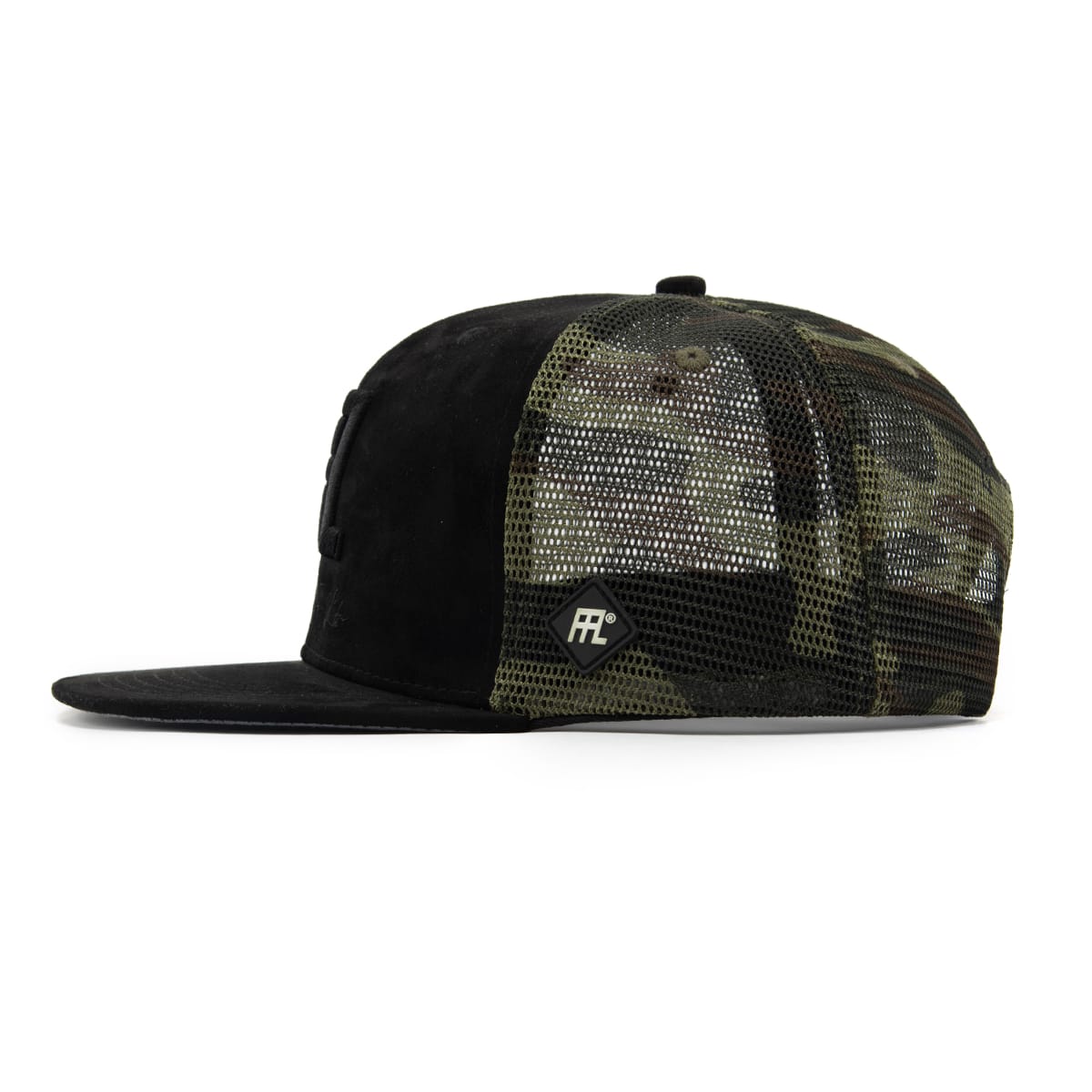 FFL BLACK AND CAMO FLAT CAP
