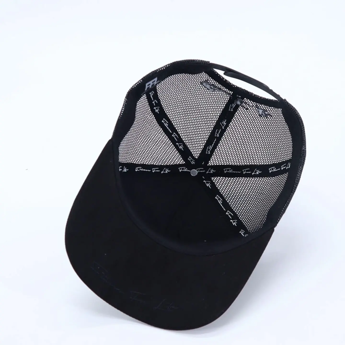 FFL ALL BLACK TRUCKER CAP
