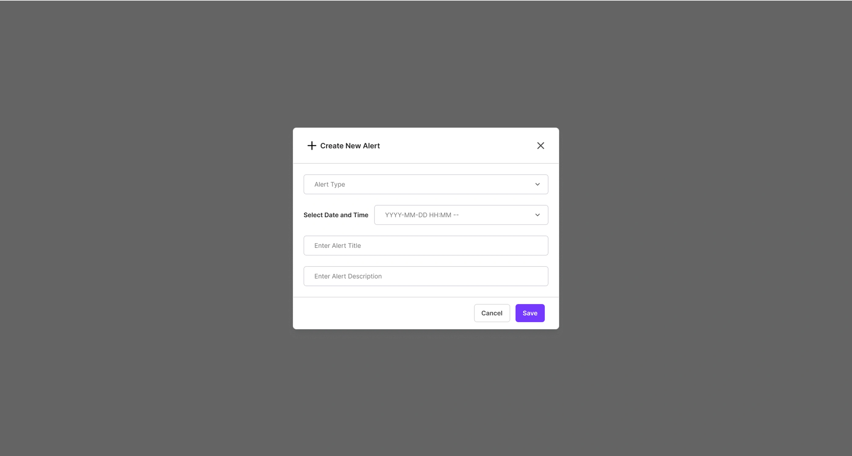 Create new alert