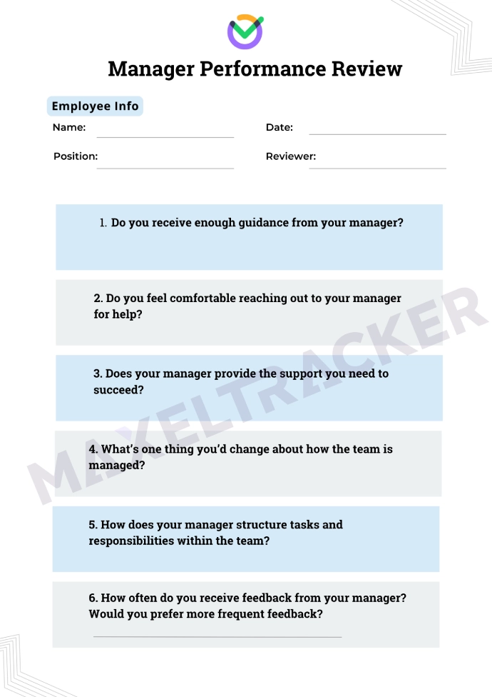 Manager Performance Review Template