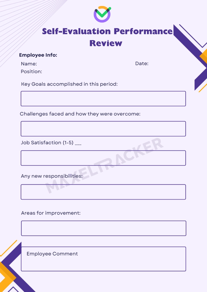 Self Evaluation Performance review