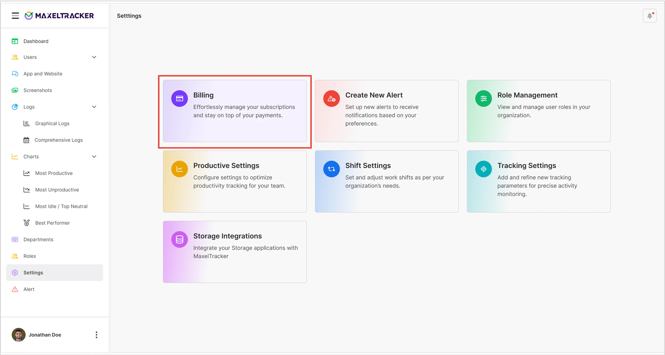 Setting - Billing Settings