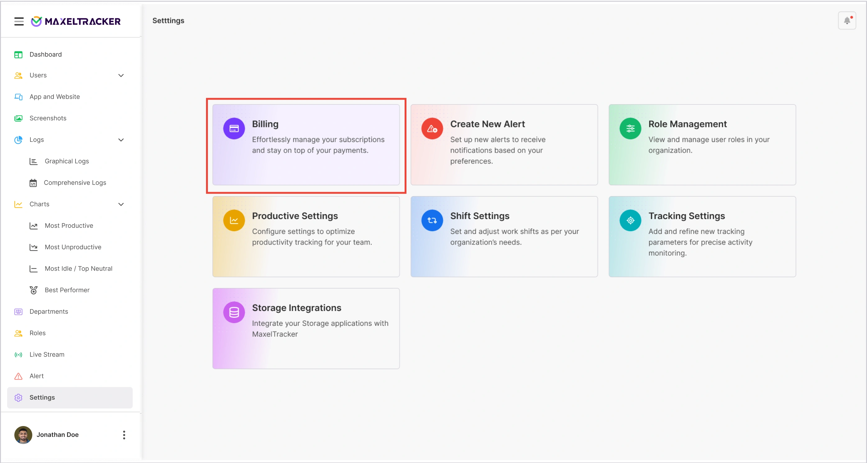 Setting - Billing Settings