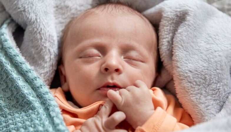 Newborn baby asleep