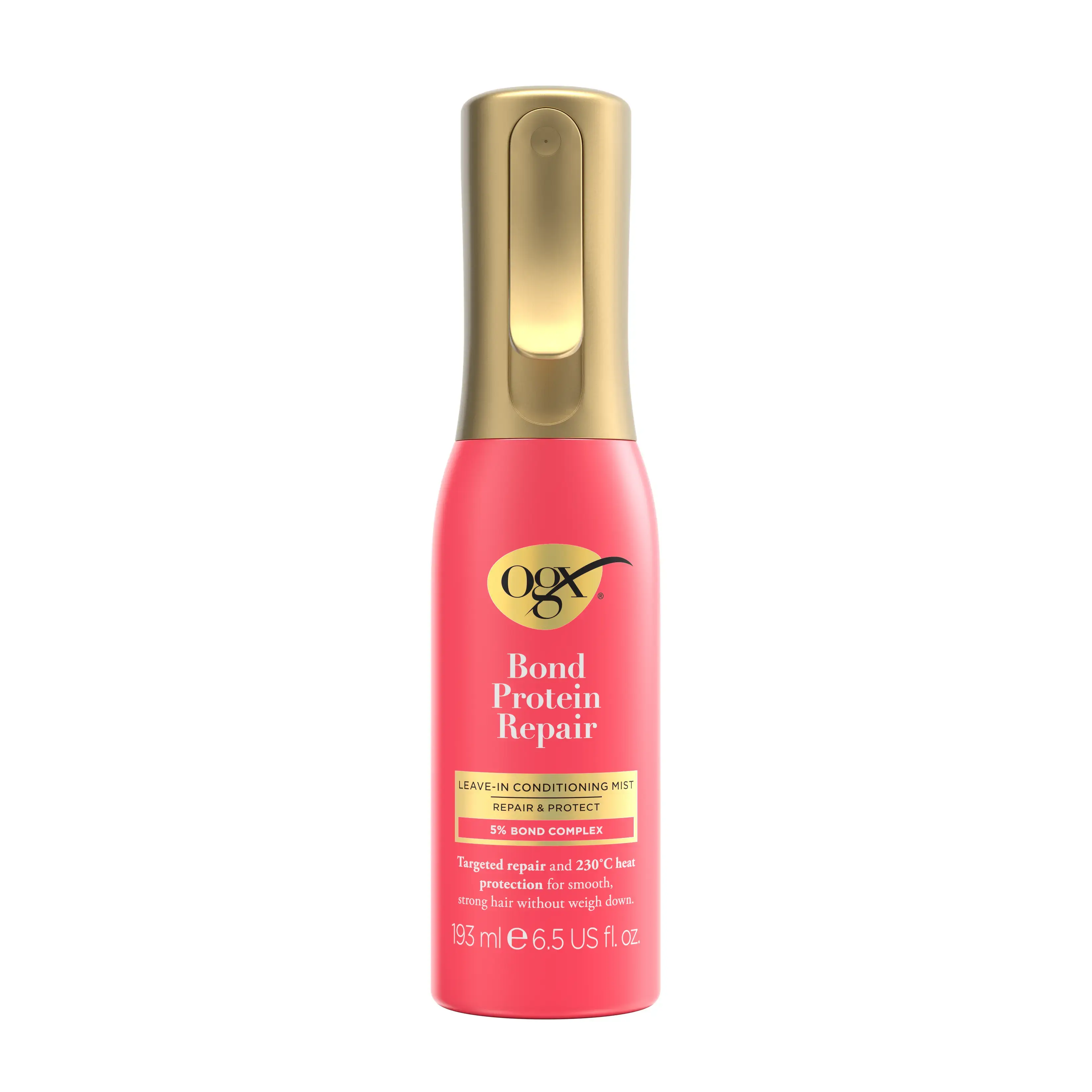 OGX Bond Protein Repair 230°C Heat Protect Spray & Leave-in Conditioning Mist Multi-Tasker Spray  | OGX® Beauty
