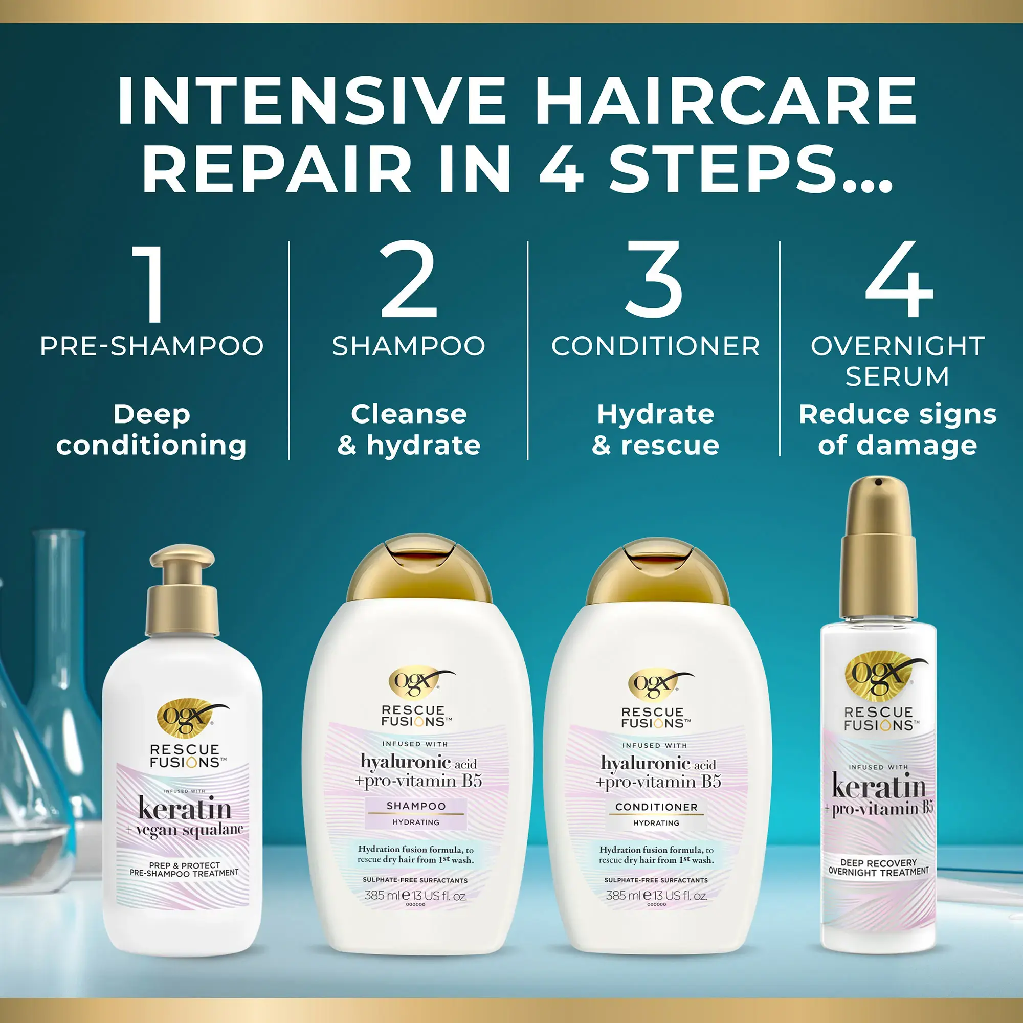 OGX Rescue Fusions Deep Recovery Overnight Treatment, 125ml | OGX® Beauty