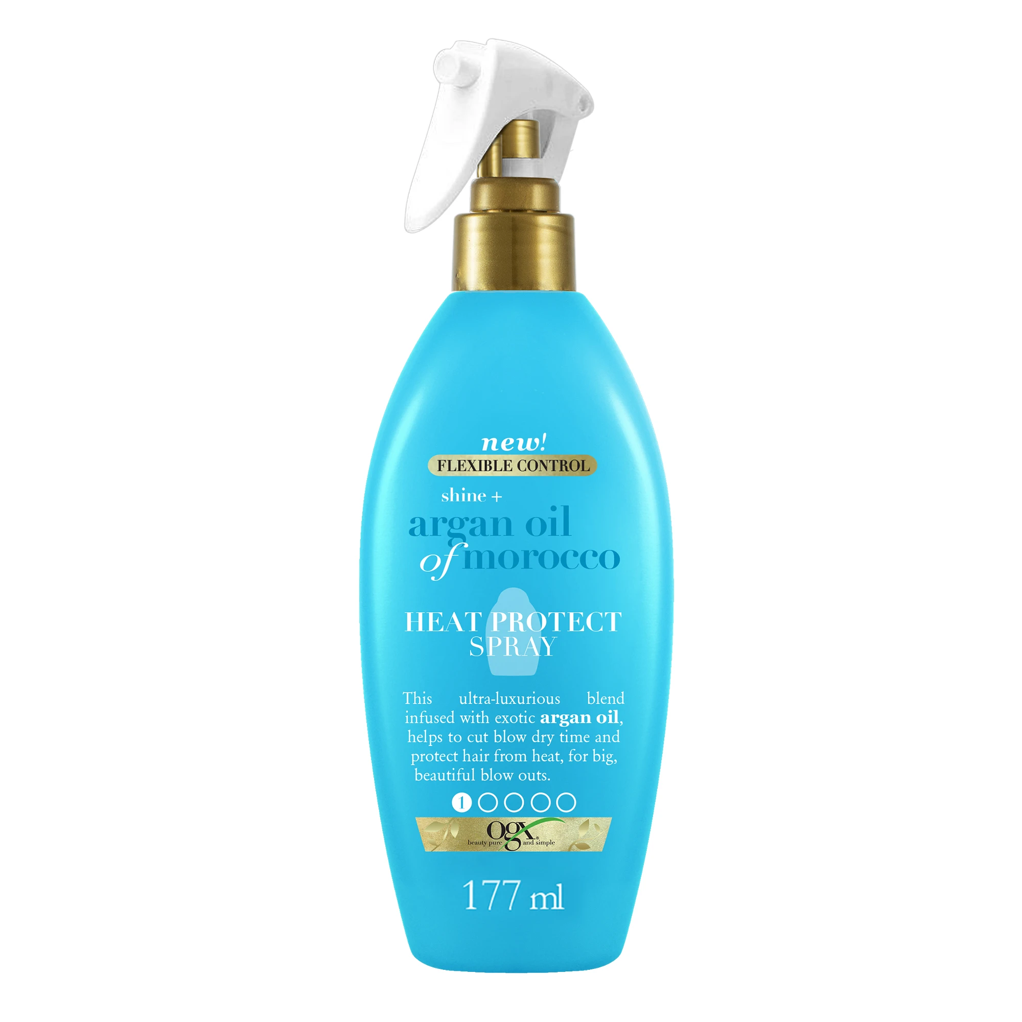 OGX Shine & Defence + Argan Oil of Morocco Heat Protect Spray 177ml  | OGX® Beauty