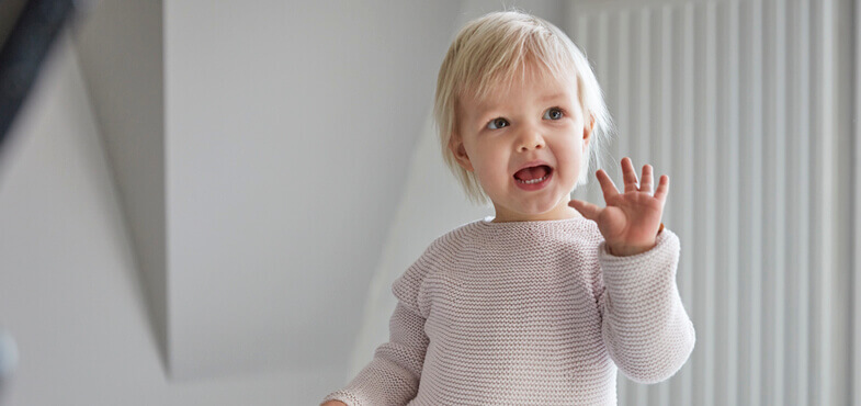 toddler smiling 