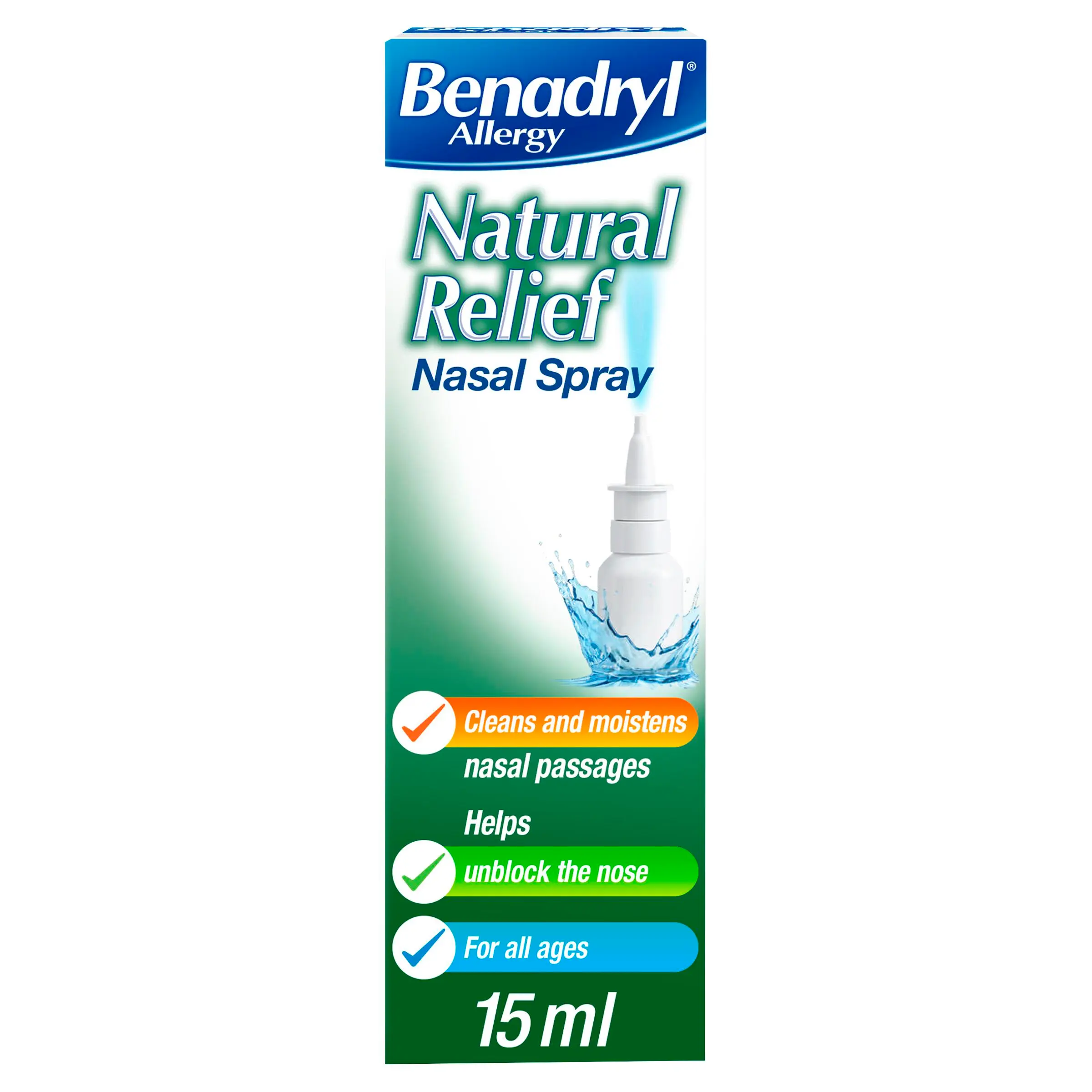 BENADRYL® Allergy Natural Relief Nasal Spray