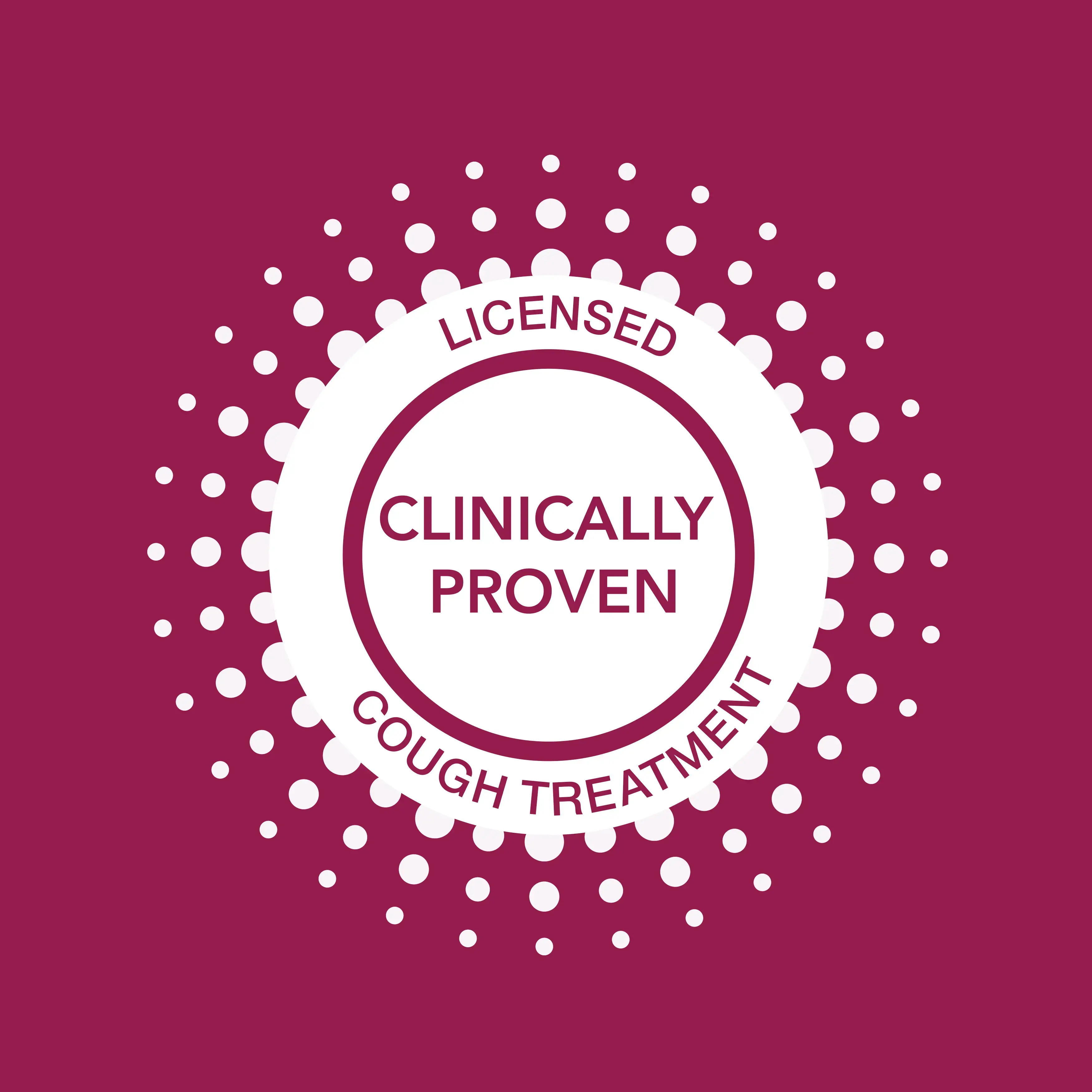 Image showing that Benylin Infant's Cough Syrup is a clinically proven and licensed cough treatment. 