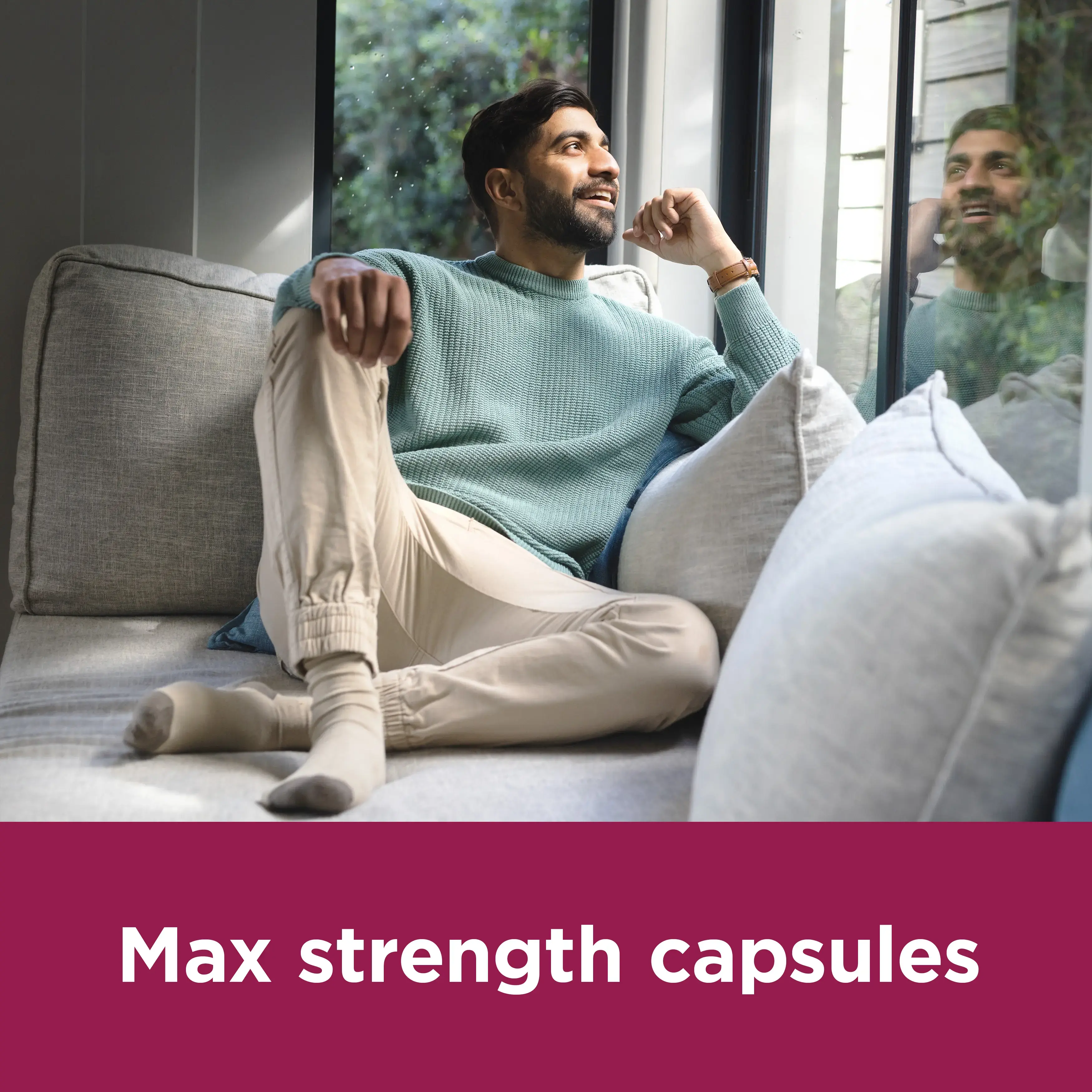 Image with the title: Max strength capsules referring to Benylin's Cold & Flu Max Strength Capsules