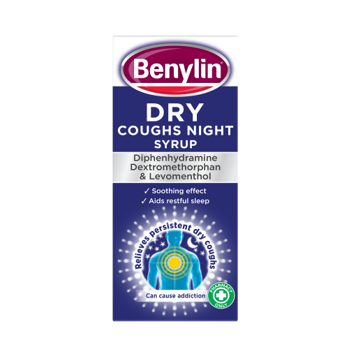 Benylin® dry coughs night syrup packshot