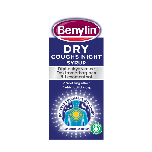 Benylin® dry coughs night syrup packshot