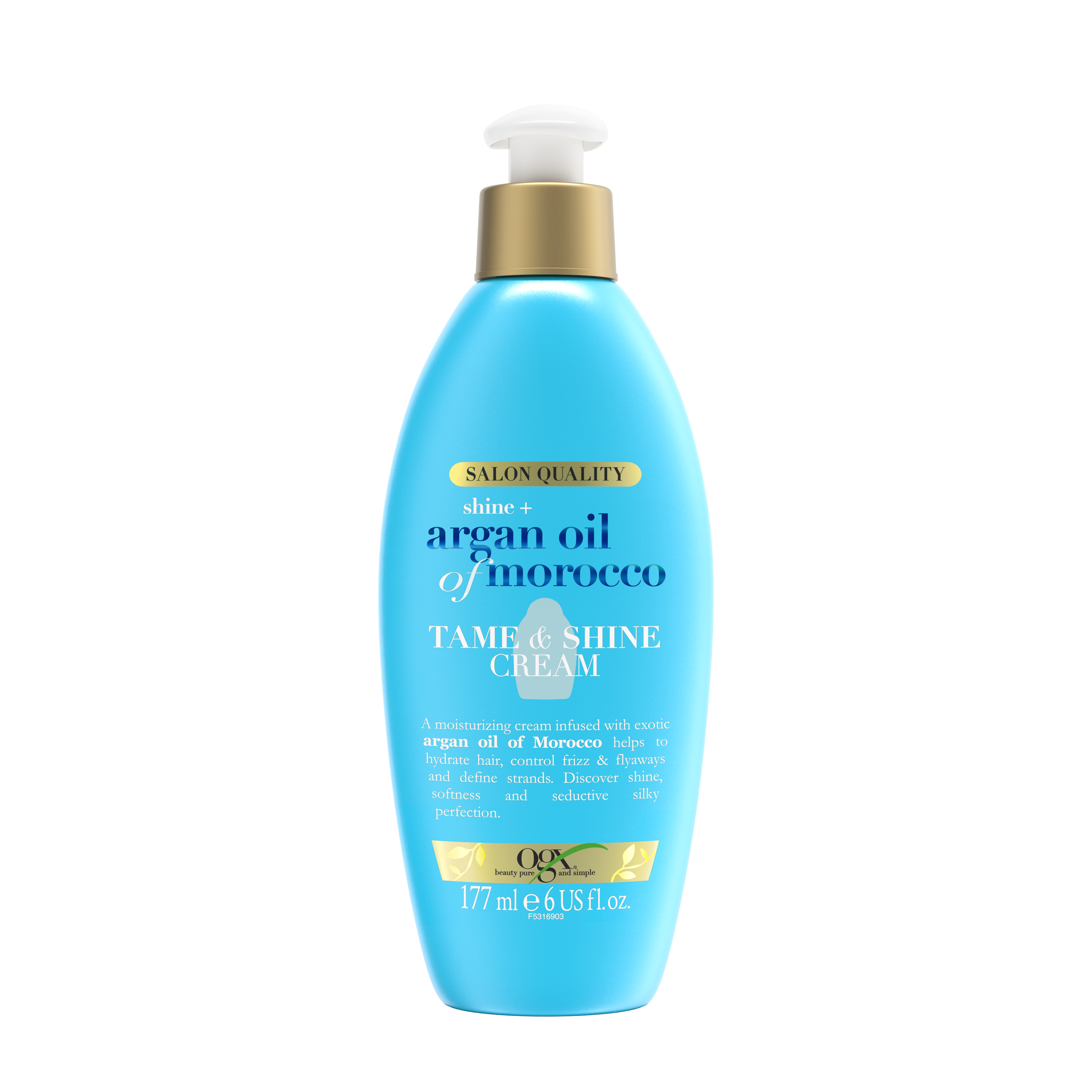 OGX Shine+ Argan Oil of Morocco Tame & Shine Cream 177ml | OGX® Beauty
