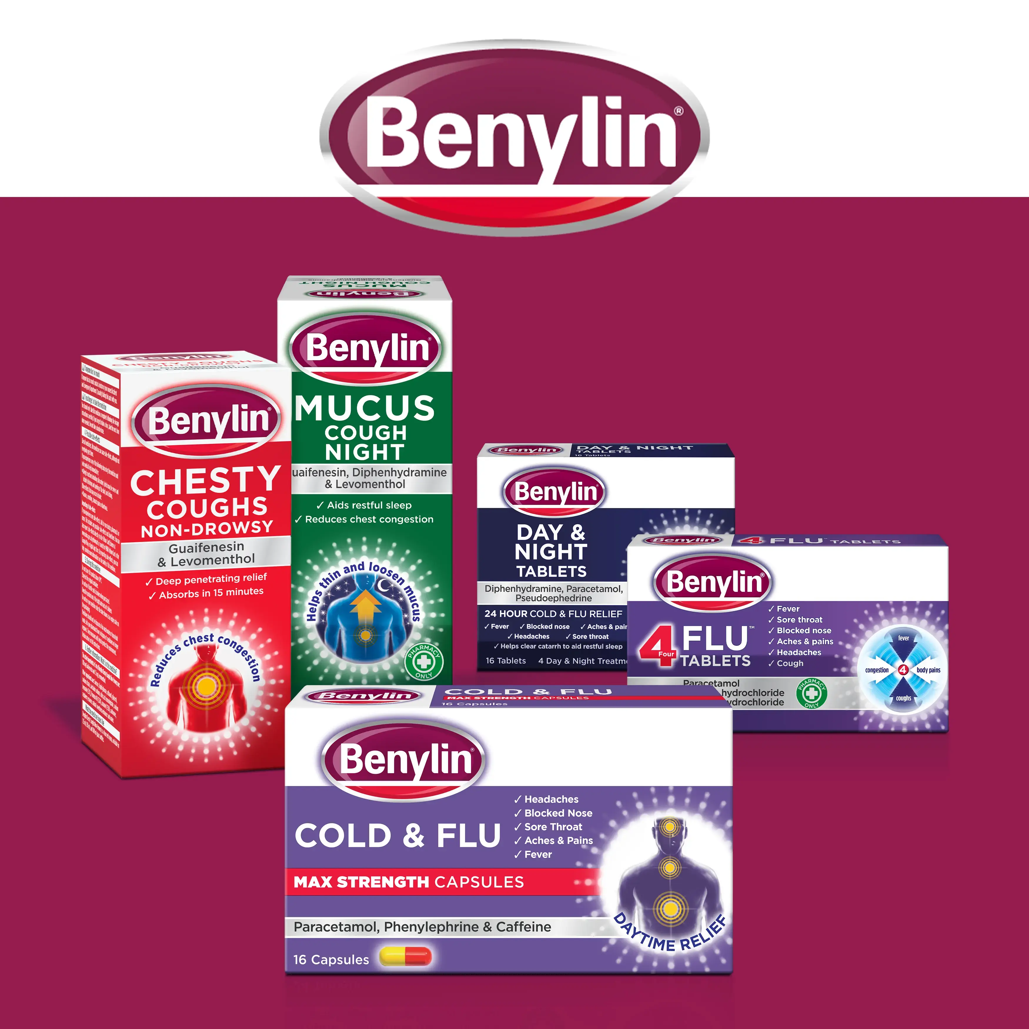 Image showing Benylin packshots