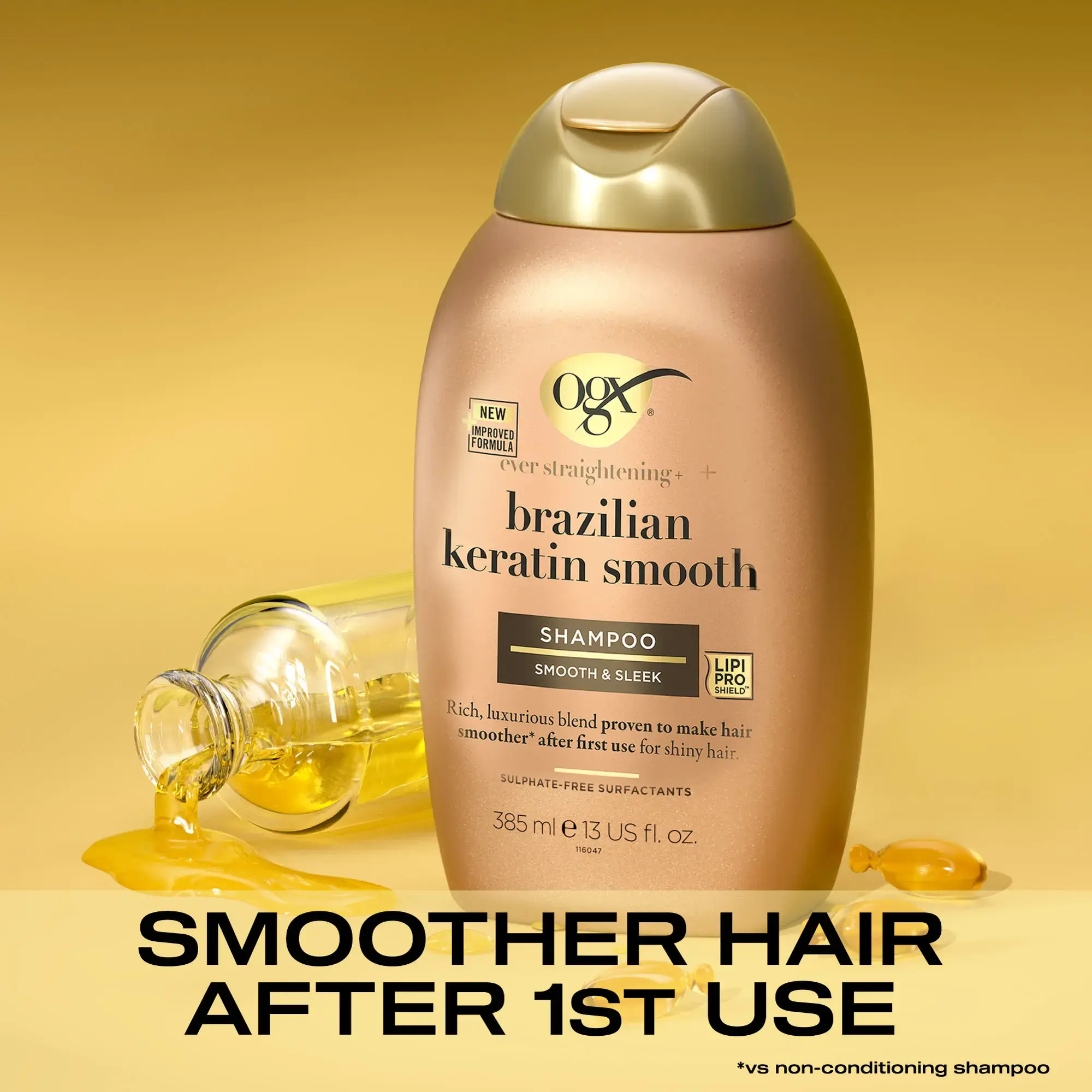 Brazilian keratin Smooth Shampoo | OGX® Beauty