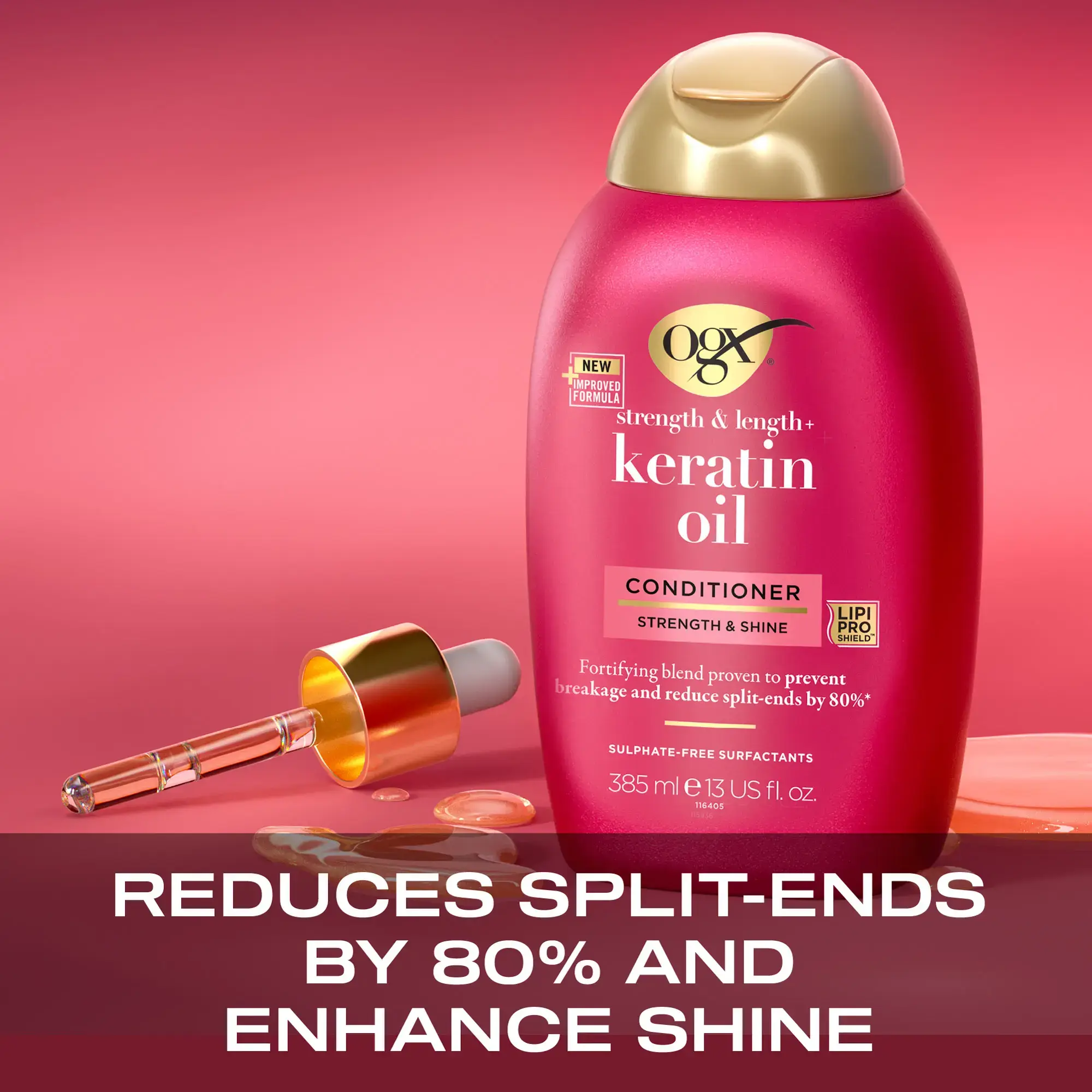 OGX Anti-Breakage Keratin Conditioner for Dry Hair, 385ml