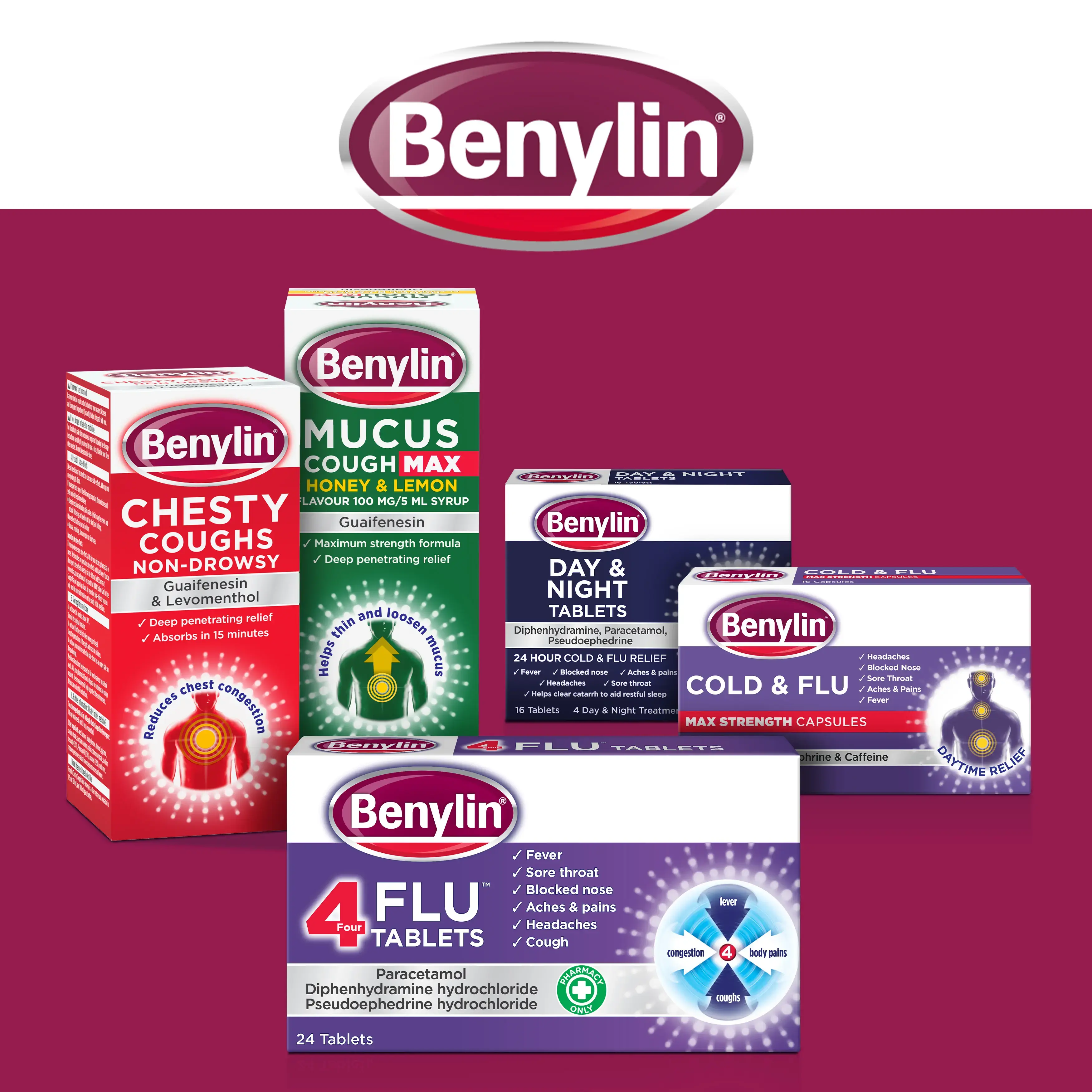 Image showing Benylin packshots