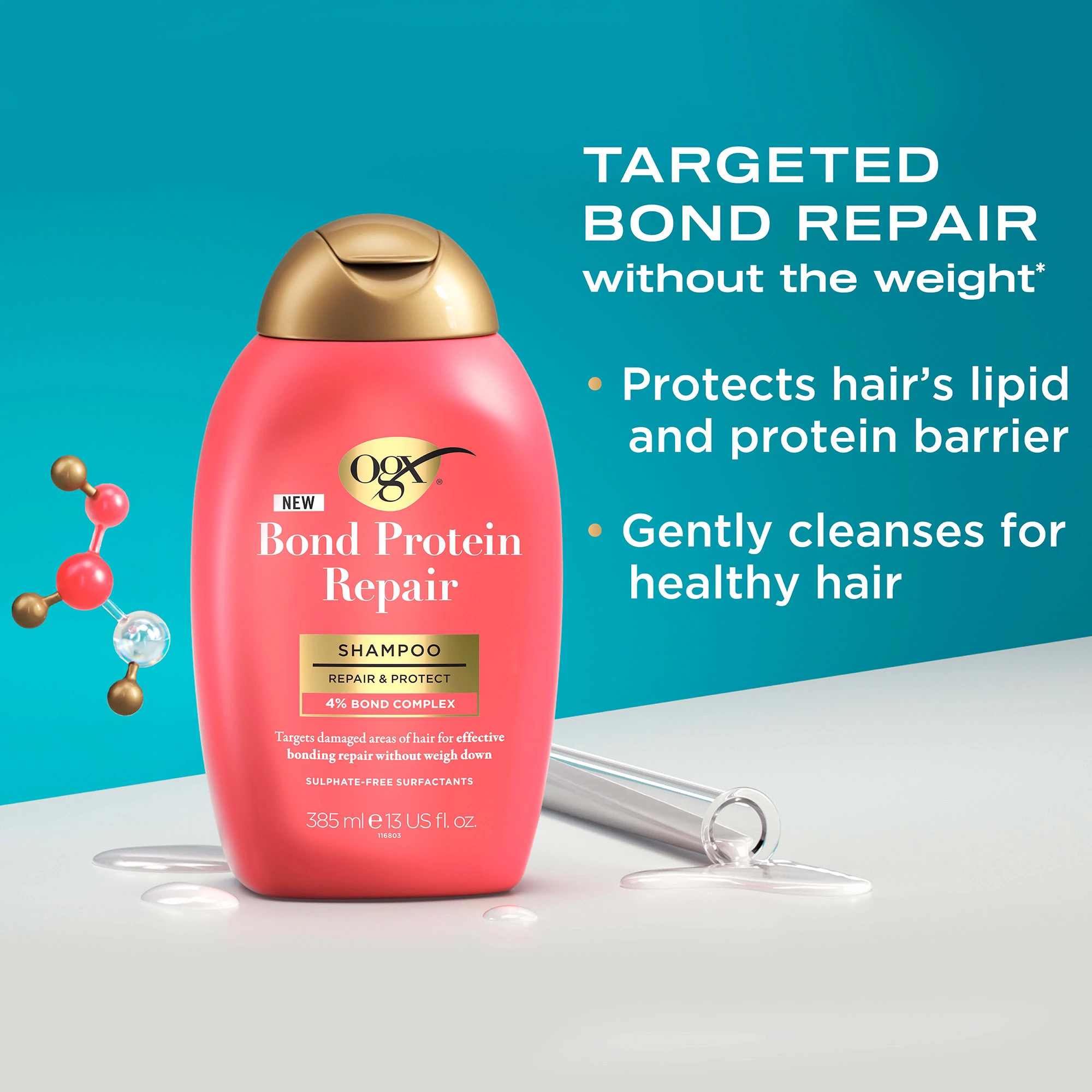 Bond Protein Repair Lightweight Shampoo | OGX® Beauty
