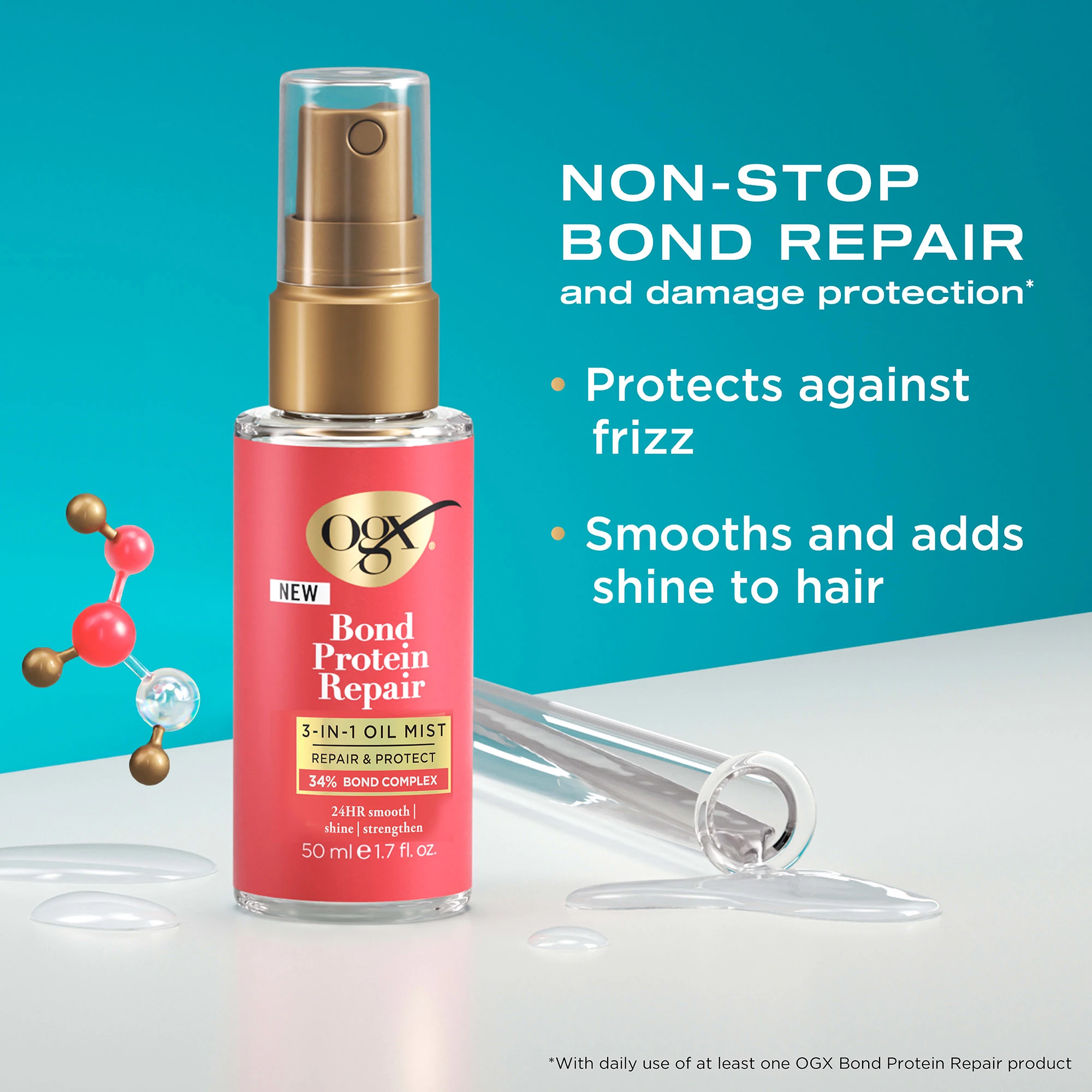 Bond Protein Repair 3-in-1 Oil Mist | OGX® Beauty
