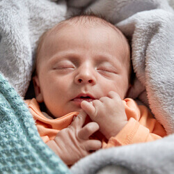 Newborn baby asleep