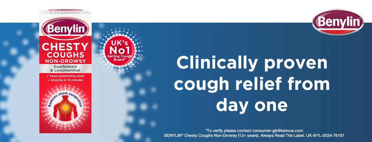Clinically proven cough relief from day one