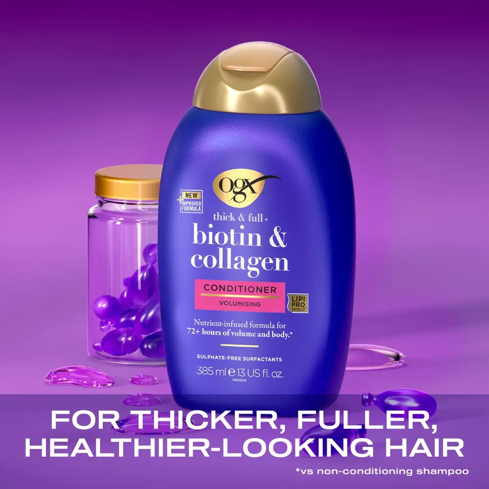 OGX Thick & Full+ Biotin & Collagen Conditioner 385ml  | OGX® Beauty