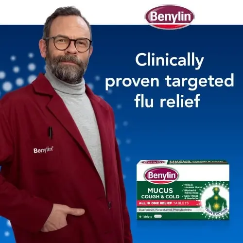 Clinically proven targeted flu relief