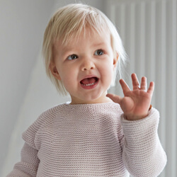 toddler smiling