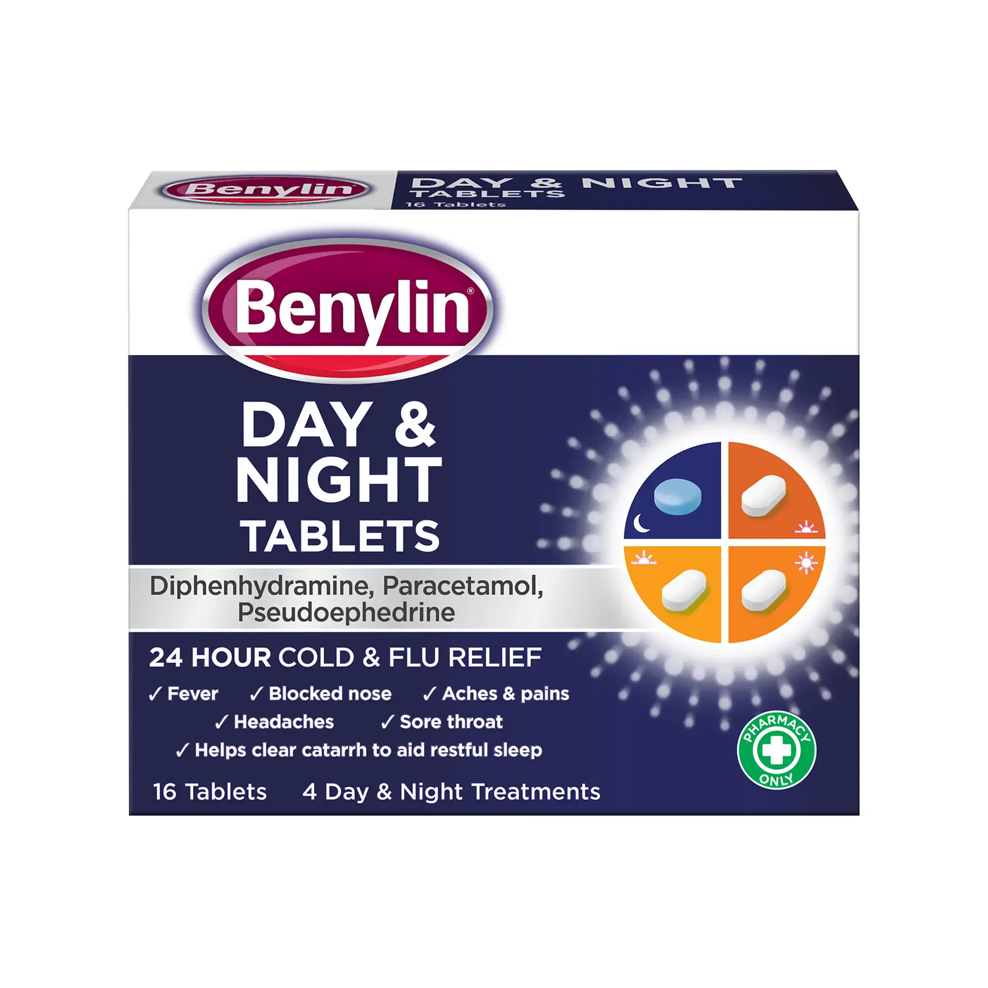 Benylin® day and night tablets packshot