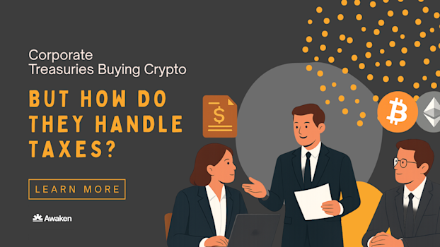 Corporate Treasuries Are Buying Crypto — But How Do They Handle Taxes?