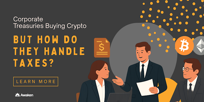 Corporate Treasuries Are Buying Crypto — But How Do They Handle Taxes?