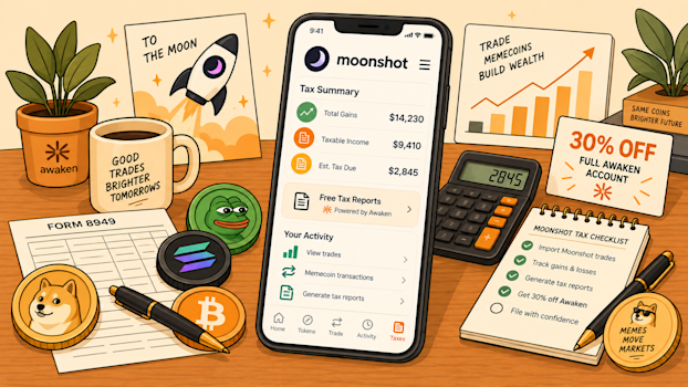Moonshot Taxes: How to Do Taxes on Your Moonshot Wallet