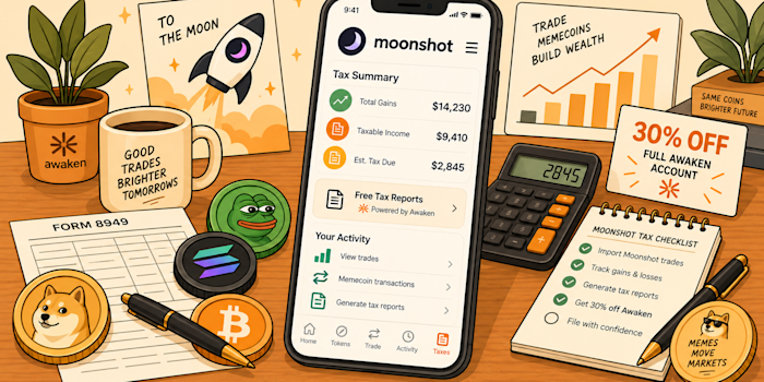 Moonshot Taxes: How to Do Taxes on Your Moonshot Wallet