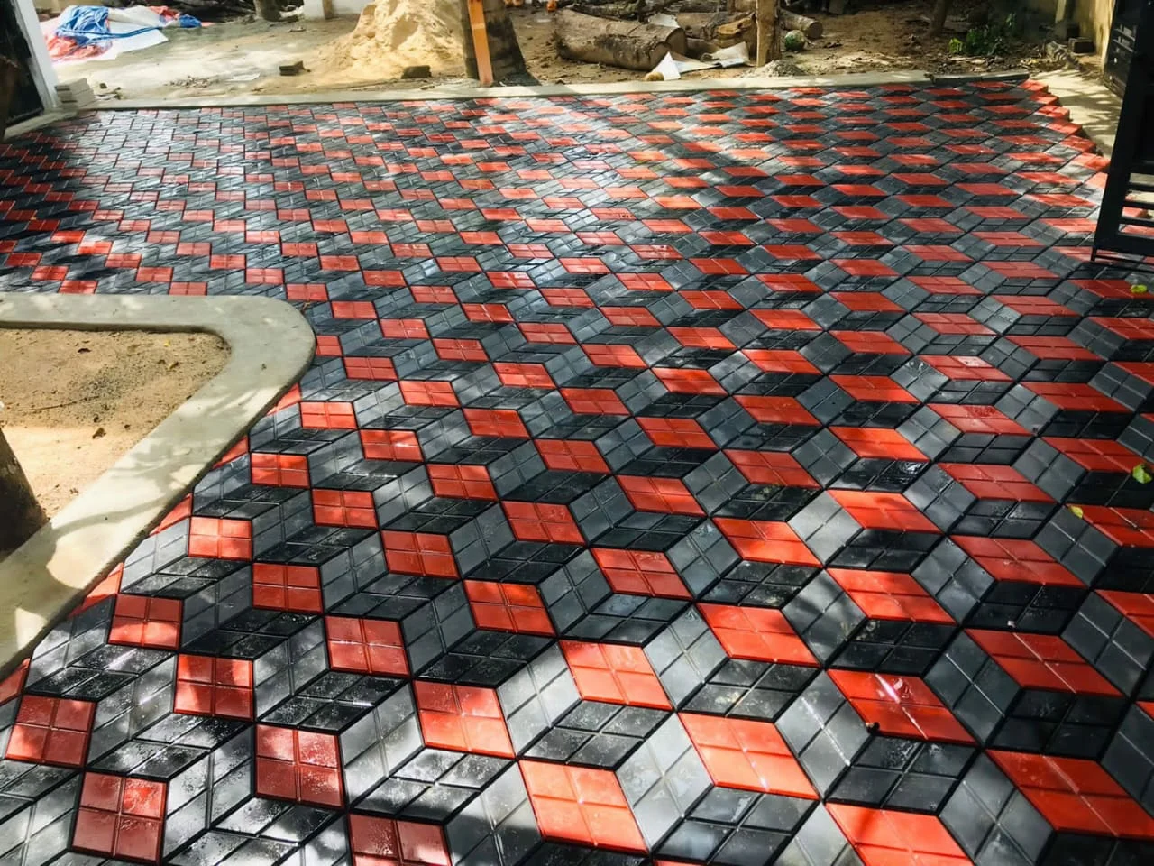rhombus paved