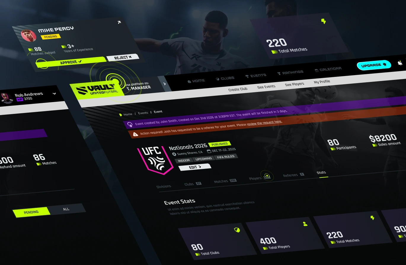 United Futsal | A Sports Tech Platform for Youth Futsal THE STORY BEHIND THE PROJECT design — screen 6