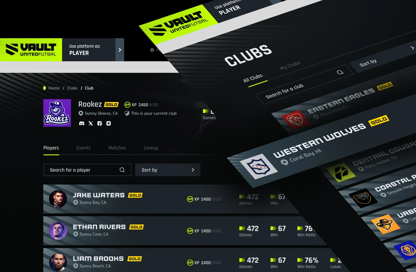 United Futsal | A Sports Tech Platform for Youth Futsal THE STORY BEHIND THE PROJECT design — screen 5