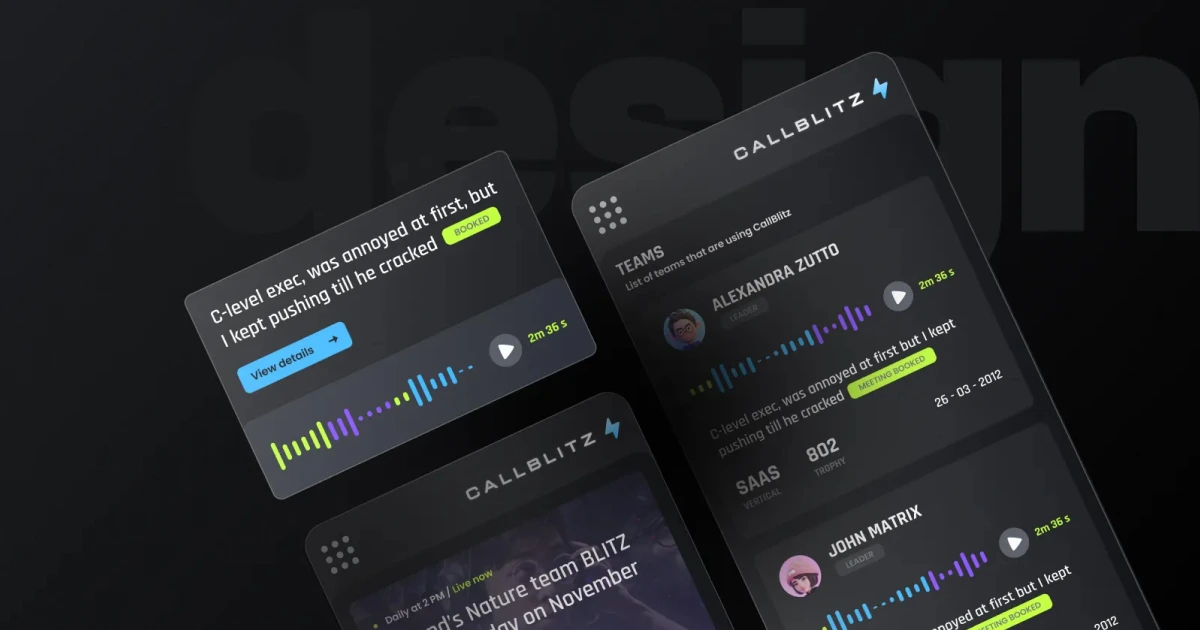 Gamified Real-Time Call Coaching Platform | CallBlitz Case Study | RAGEBITE