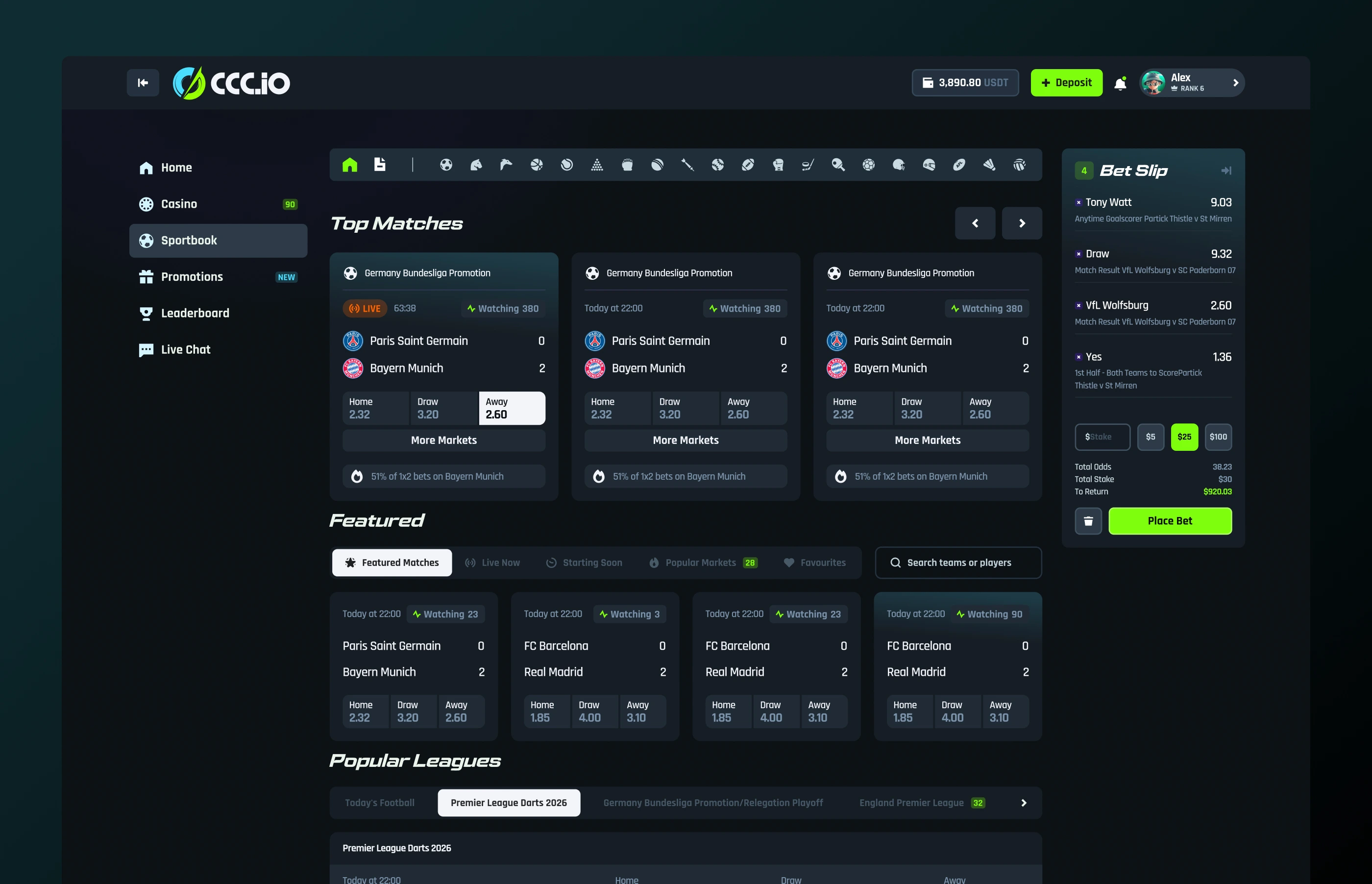 CCC IO Crypto Casino UX/UI & Brand Identity core feature showcase — 2