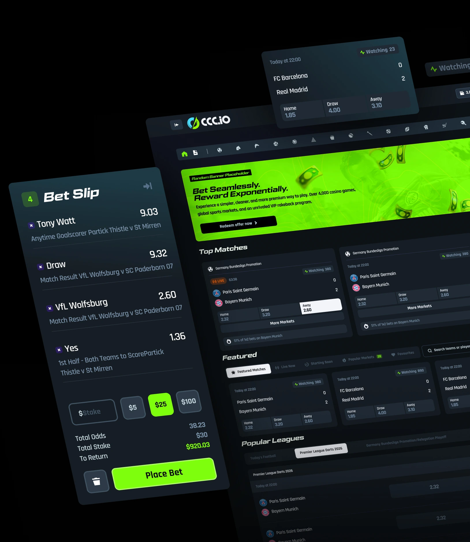 CCC IO Crypto Casino UX/UI & Brand Identity project showcase
