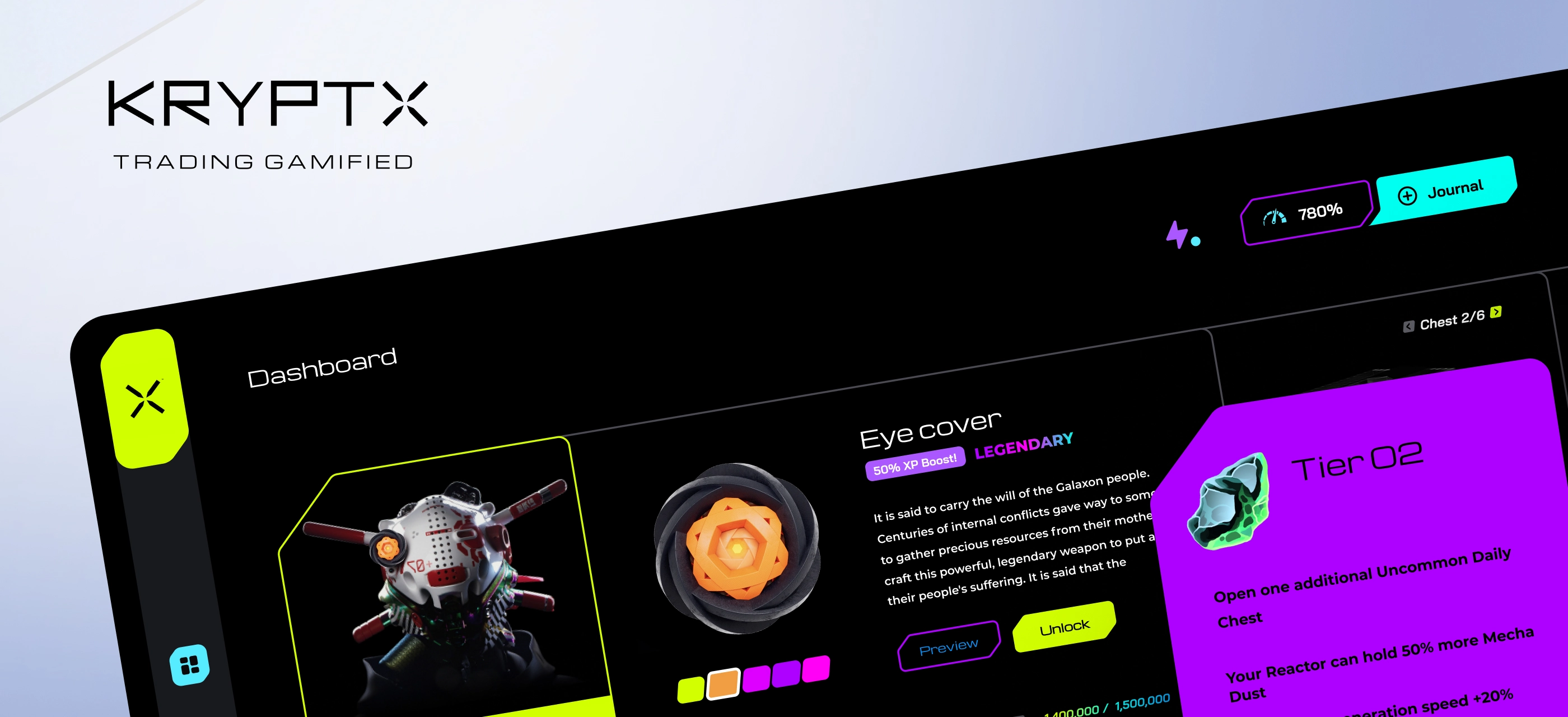 KryptX — Gamified crypto trading platform