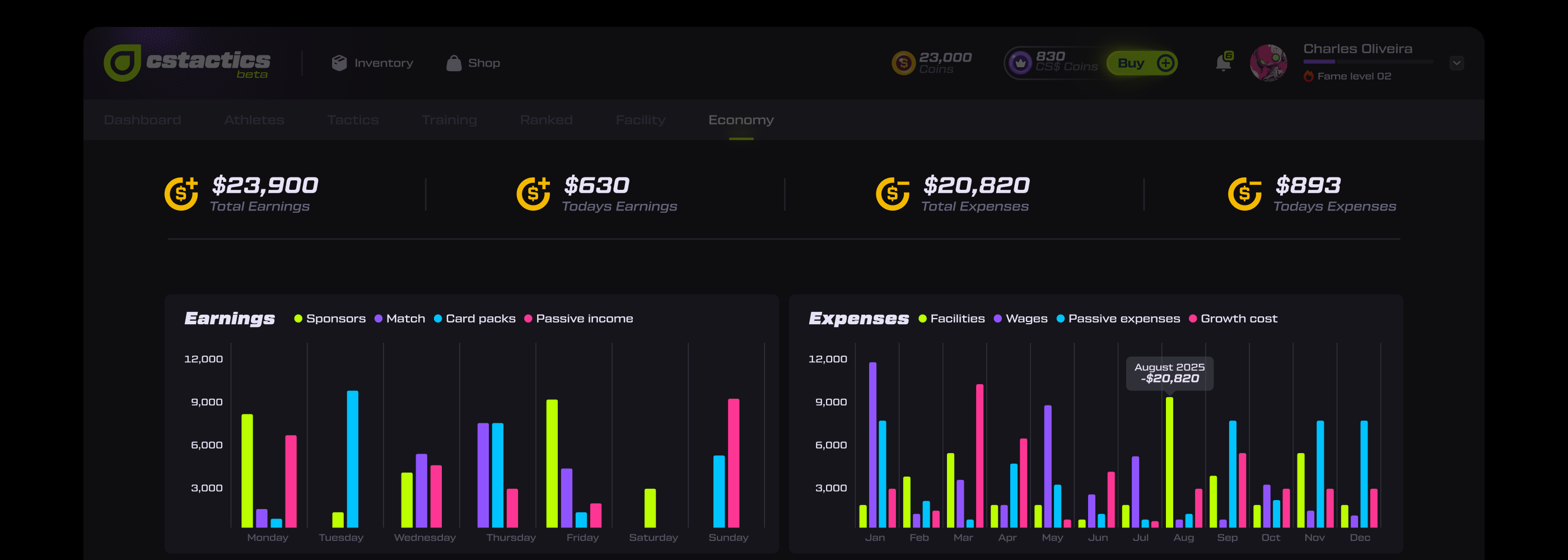 CSTACTICS.GG | UX/UI Redesign of a Counter-Strike Manager Game core feature showcase