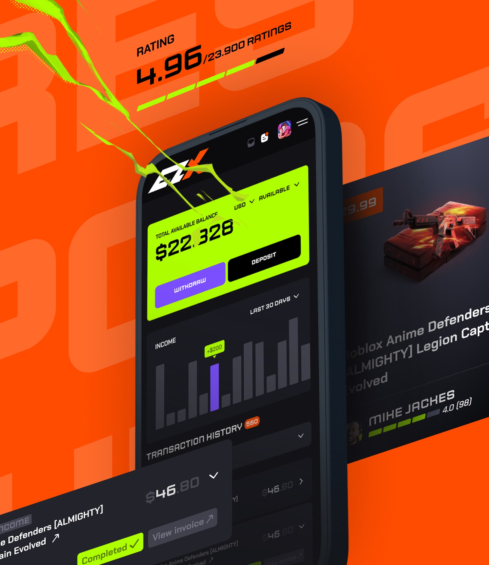 EZX | Skins Marketplace With Trading Tools project showcase
