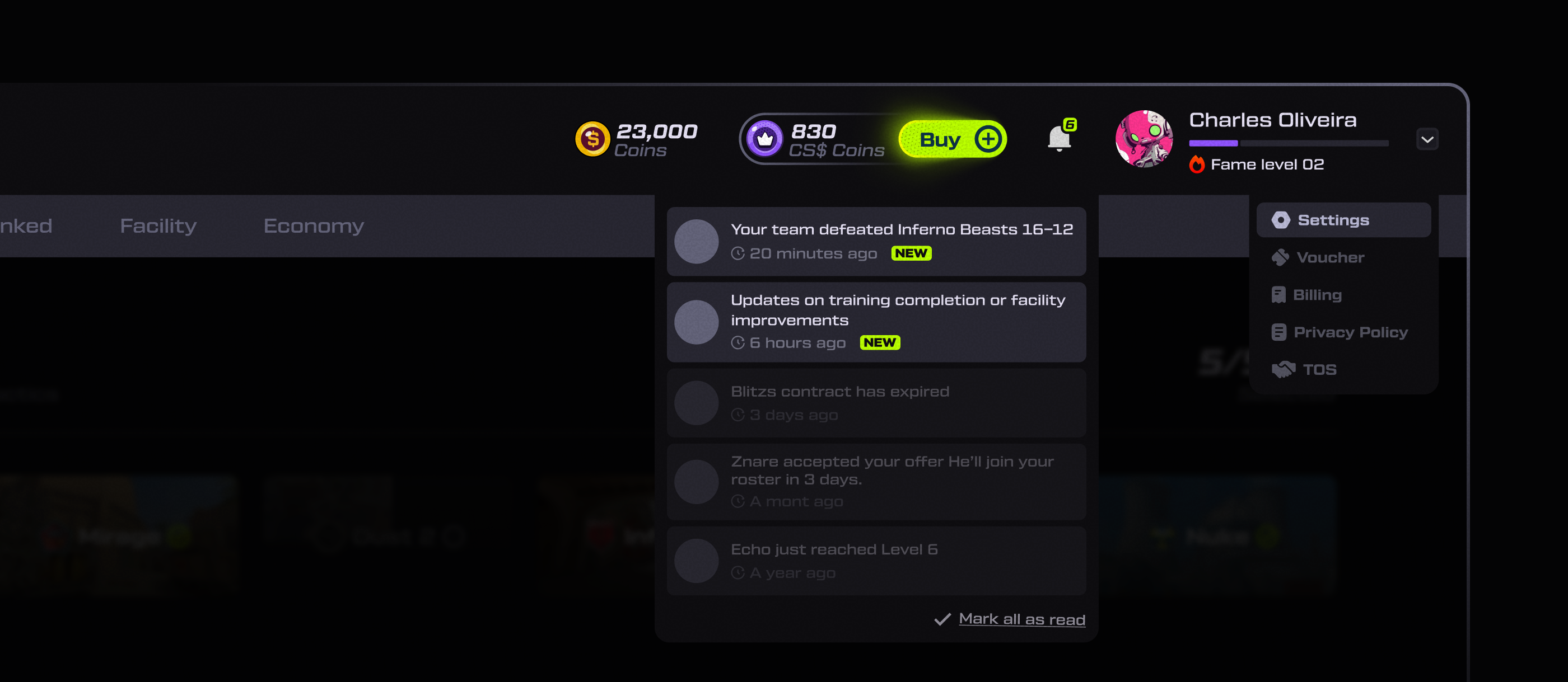 CSTACTICS.GG | UX/UI Redesign of a Counter-Strike Manager Game core feature showcase
