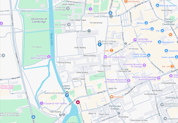 Map of key locations for BITW Thursday activities