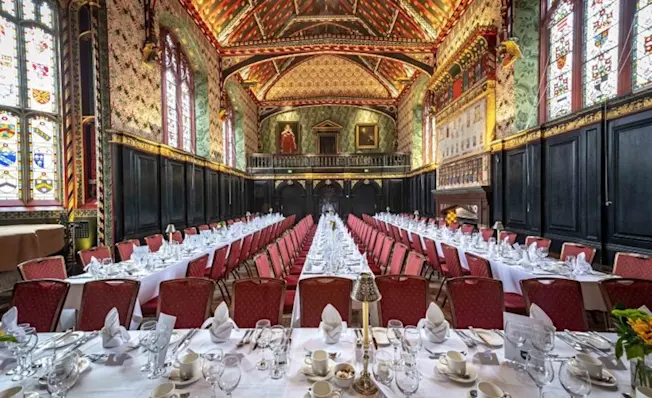 A photograph of the Old Hall, Queens' College, Cambridge