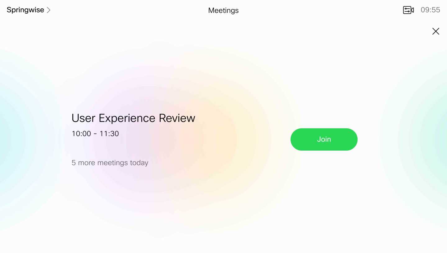 Joining meetings with One Button to Push Illustration Image